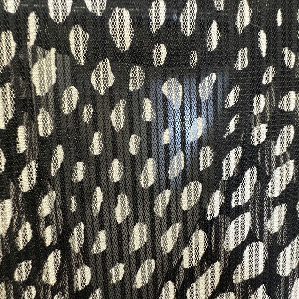 Damee Inc Womens Sheer Mesh Wired Animal Print Button Front Jacket Art to Wear M - Picture 4 of 7